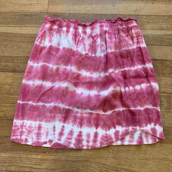 Cloth & Stone fuchsia and white tie-dyed a-line mini skirt size small S
 b17 - Picture 3 of 3